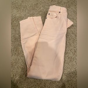 7 For All Mankind high waist ankle skinny jeans